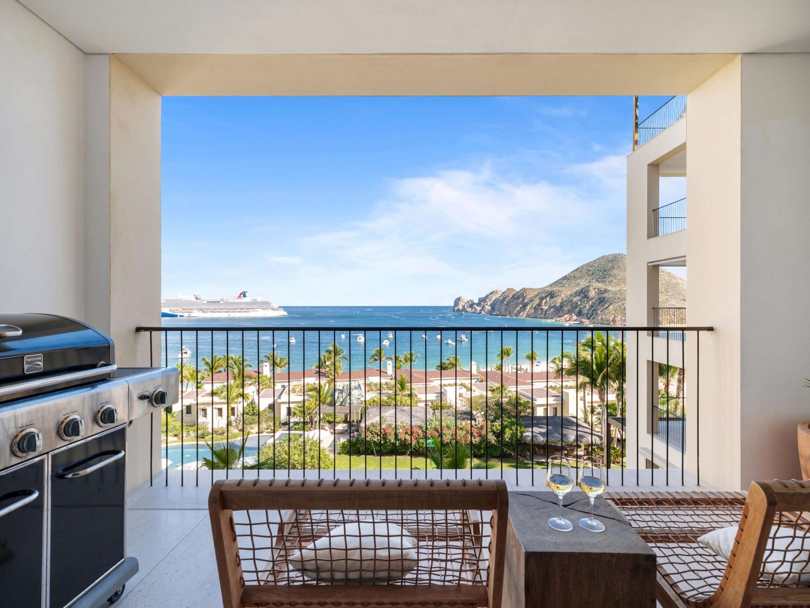 Hacienda CSL Hacienda Csl Experience elevated beachfront living at 1 Homes Cabo Residence 6-303, a beautifully designed two-bedroom plus den home within the exclusive Hacienda Beach Club & Residences Phase II community. Perfectly positioned along Medano Beach, this oceanfront property captures impressive for sale