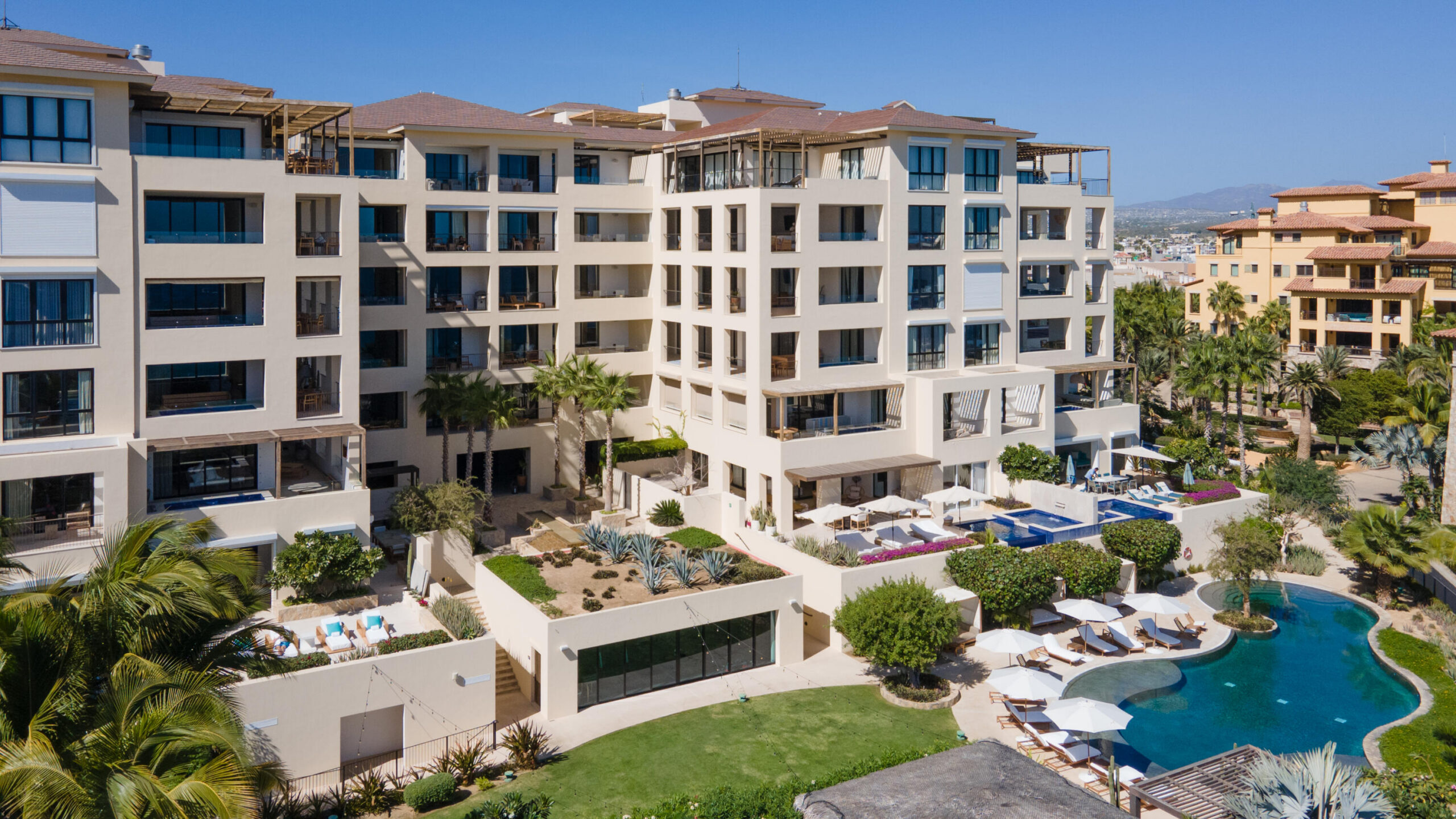 Hacienda CSL Hacienda Csl Experience elevated beachfront living at 1 Homes Cabo Residence 6-303, a beautifully designed two-bedroom plus den home within the exclusive Hacienda Beach Club & Residences Phase II community. Perfectly positioned along Medano Beach, this oceanfront property captures impressive for sale